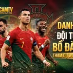Ảnh đại diện bài viết về đội hình Bồ Đào Nha World Cup 2026 với Cristiano Ronaldo, Bruno Fernandes và Rafael Leão, Thapcamtv.