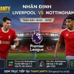Nhận định tổng quan và thông tin lực lượng trận Liverpool vs Nottingham Forest lúc 18h30 ngày 29/08 trên ThapcamTV.