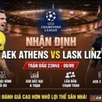 Hình ảnh nhận định tổng quan trận đấu giữa AEK Athens và LASK Linz tại vòng phân hạng Champions League, cập nhật thông tin lực lượng và dự đoán tỷ số từ ThapcamTV.